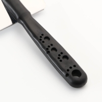 Пуходерка "Лапки" малая без капель, 6 х 12 см, чёрная