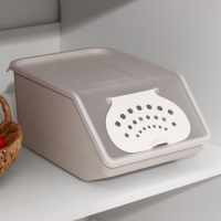 Контейнер для овощей Доляна, 7,6 л, 32,3&times;22&times;14,8 см, цвет серый