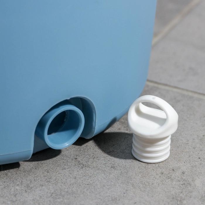 Швабра с отжимом и ведро Доляна: ведро с отсеками 10 л, 24&times;38 см, швабра плоская 32&times;12&times;120 см, насадка с карманами с двух сторон