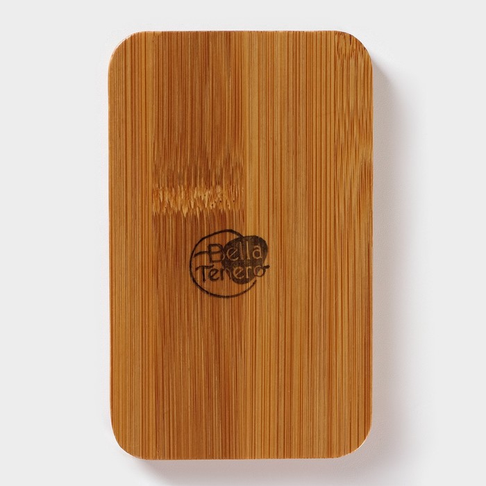 Набор фарфоровый для специй на бамбуковой подставке BellaTenero &laquo;Котики&raquo;, 3 предмета: солонка, перечница, подставка, цвет белый и чёрный