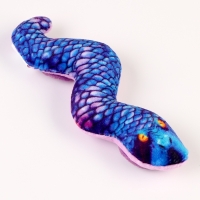 Магнит новогодний мягкий &laquo;Змея&raquo;, синяя