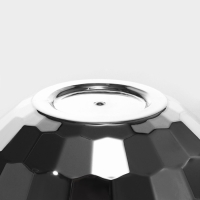 Бокал с крышкой и трубочкой Доляна &laquo;Сияние&raquo;, 600 мл, 11&times;11&times;10,5 см, цвет серебряный