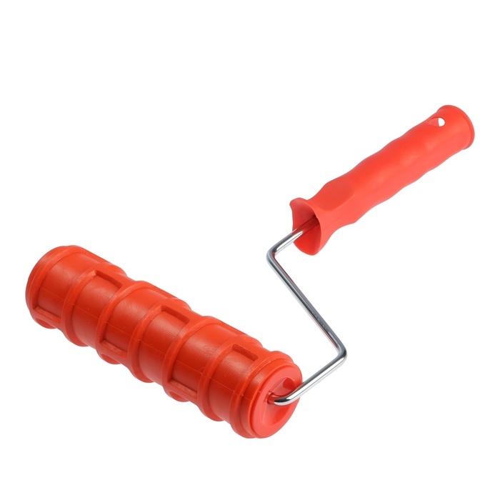 Валик декоративный ТУНДРА, резиновый, "кирпич плоский", рукоятка d=6 мм, 180 мм