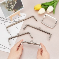 Фермуар пришивной &laquo;Прямоугольник&raquo;, 10 см, цвет серебряный