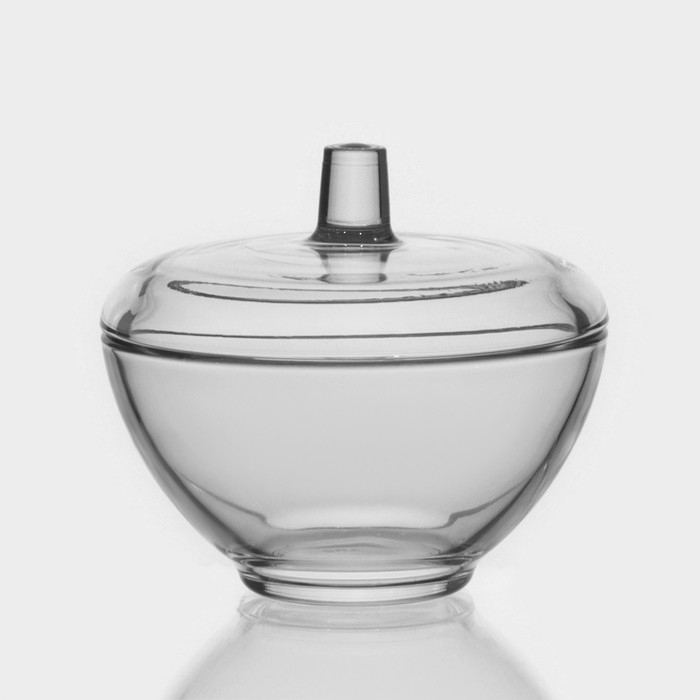 Сахарница стеклянная с крышкой &laquo;Симпатия&raquo;, 400 мл