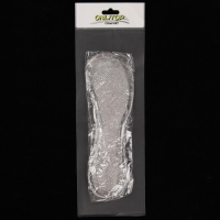 Полустельки для обуви, универсальные, массажные, силиконовые, 20,5 &times; 7 см, пара, цвет прозрачный