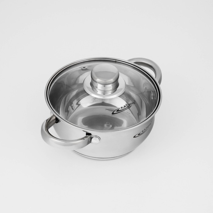 Набор кастрюль &laquo;Гретта&raquo;, 3 предмета: 1,6 л, 2,2 л, 3,2 л, капсульное дно, индукция