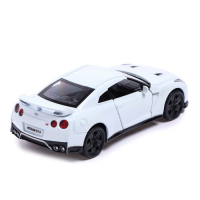 Машина металлическая NISSAN GT-R (R35), 1:32, открываются двери, инерция, цвет белый