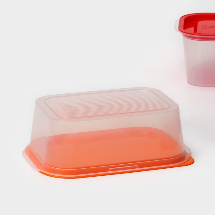 Набор пищевых контейнеров с паровыпуском, 2 шт: 1,1 л, 1,25 л, цвет микс