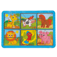 Квадраты Никитина &laquo;Животные&raquo;, двусторонние