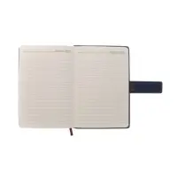 Ежедневник недатированный формат А5, с хлястиком, 128л, линия, пвх, Синий