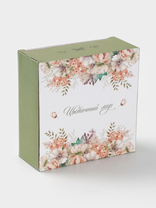 Салатник Доляна "Цветы" цвет белый   15,5х6 см