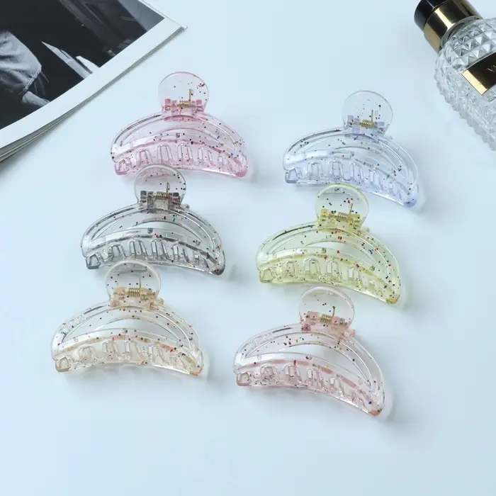 Краб для волос &laquo;Айлин&raquo;, дуга, 7 см, МИКС