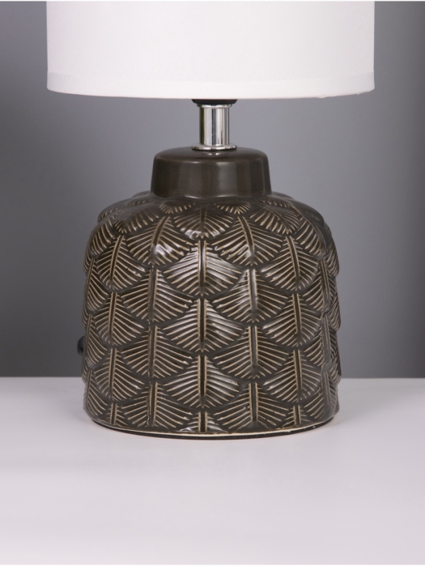 Лампа настольная "Исида" 1х40Вт Е14 темно-зеленый 14х14х28см