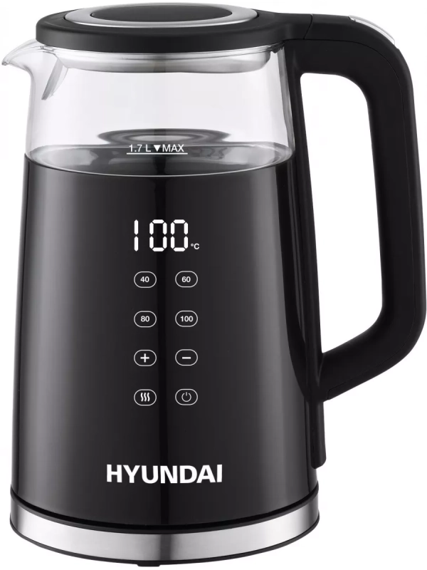 Чайник HYK-G6404 1.7л. 2200Вт черный