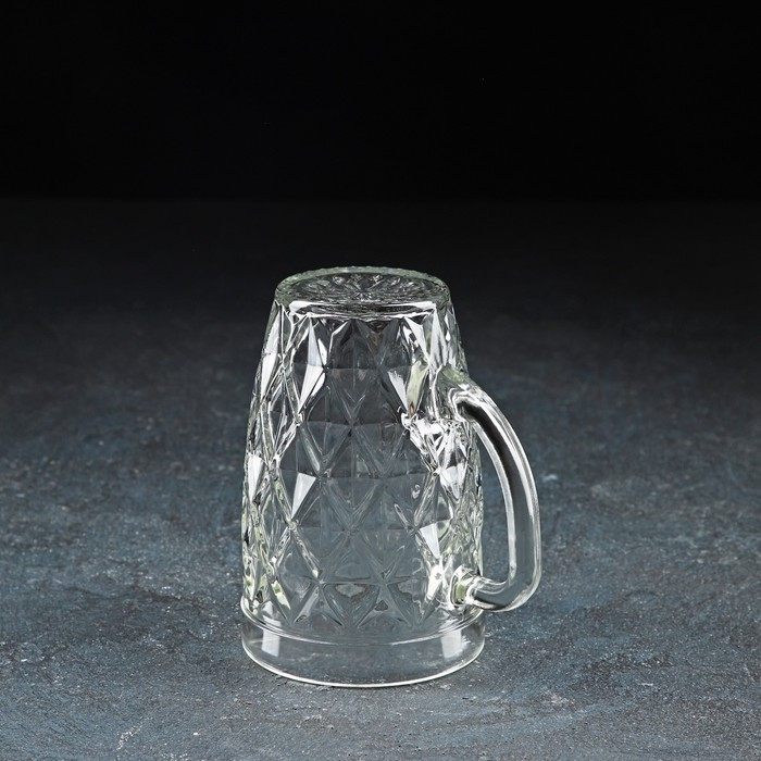 Кружка стеклянная &laquo;Капучино&raquo;, 400 мл, МИКС