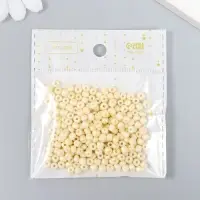 Бисер круглый 6/0 "Белый жемчуг" 20 гр