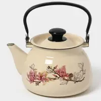 Чайник сферич. с мет.р. 3л (слоновая)Магнолия