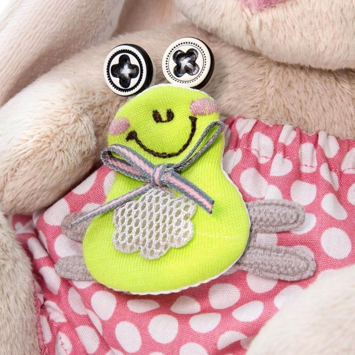 Мягкая игрушка &laquo;Зайка Ми&raquo;, с лягушонком, 15 см