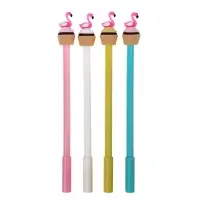 Ручка - прикол гелевая &laquo;Фламинго на кексе&raquo;, МИКС