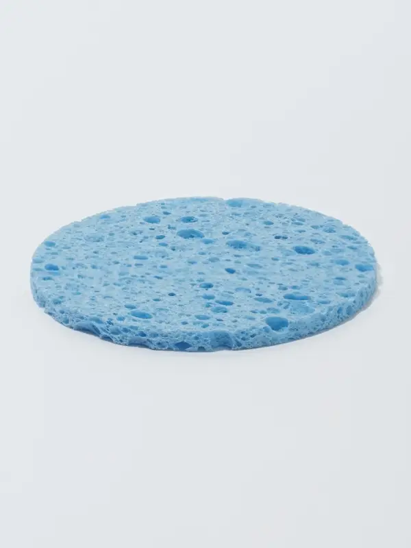 Спонж для умывания, d=8 см, синий