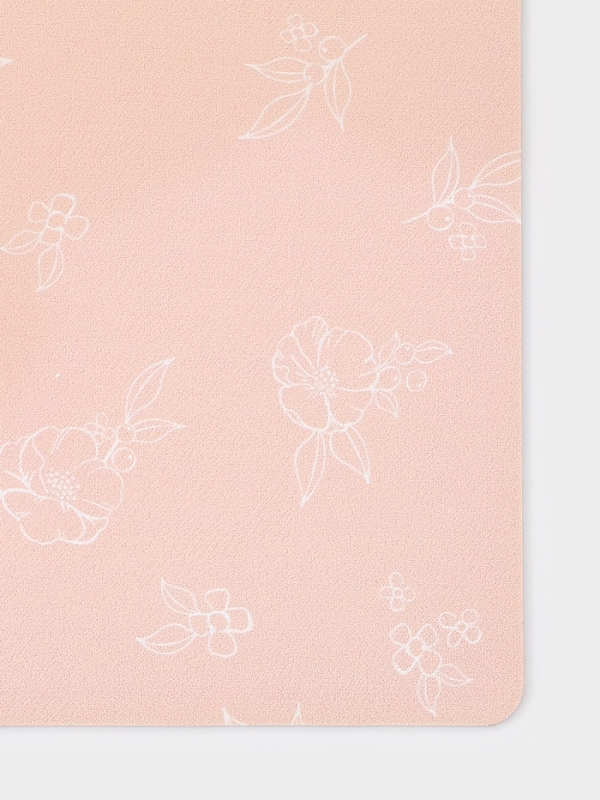 Коврик "Flowers" влаговпитывающий Доляна, 46х30,5 см, розовый