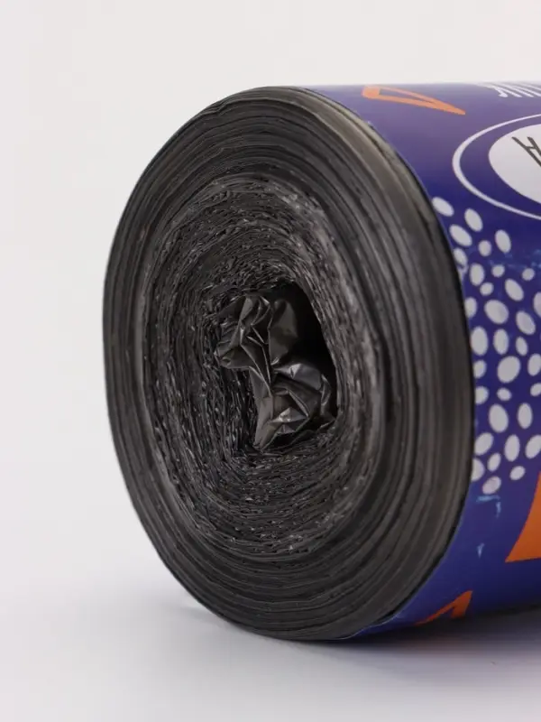 Мешки для мусора в рулоне 60 л, черные, ПНД, 9 мкм, 50 шт