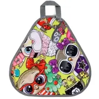 Ледянка мягкая треугольная Sova, лимонный, рисунок МИКС