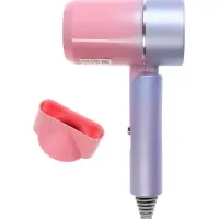 Фен LF-23, 800 Вт, 2 скорости, складная ручка, розово-сиреневый