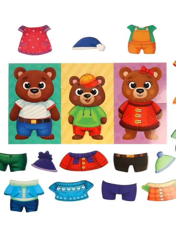 Dress up velcro puzzle 4 in 1