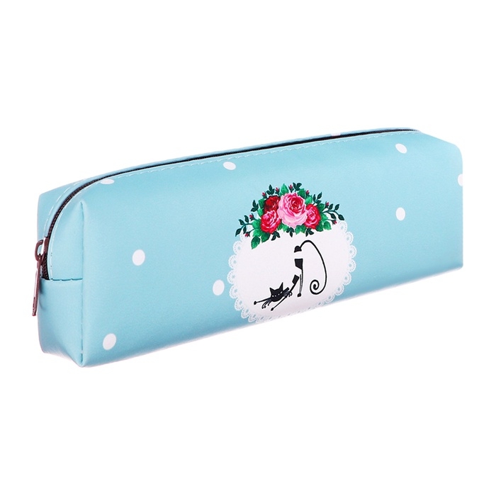 Пенал школьный &laquo;Кошечка&raquo;, на молнии, МИКС