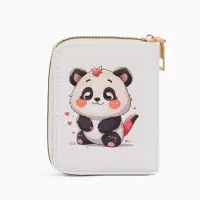 Кошелек дет 07-01-01 Июнь2536 медведь, 8,5*2,5*10,5 см, 2 отд+отд/молн, д/карт, белый