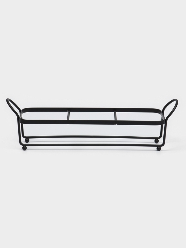 Набор дозаторов для ванной "Геометрия", 3 предмета с подставкой