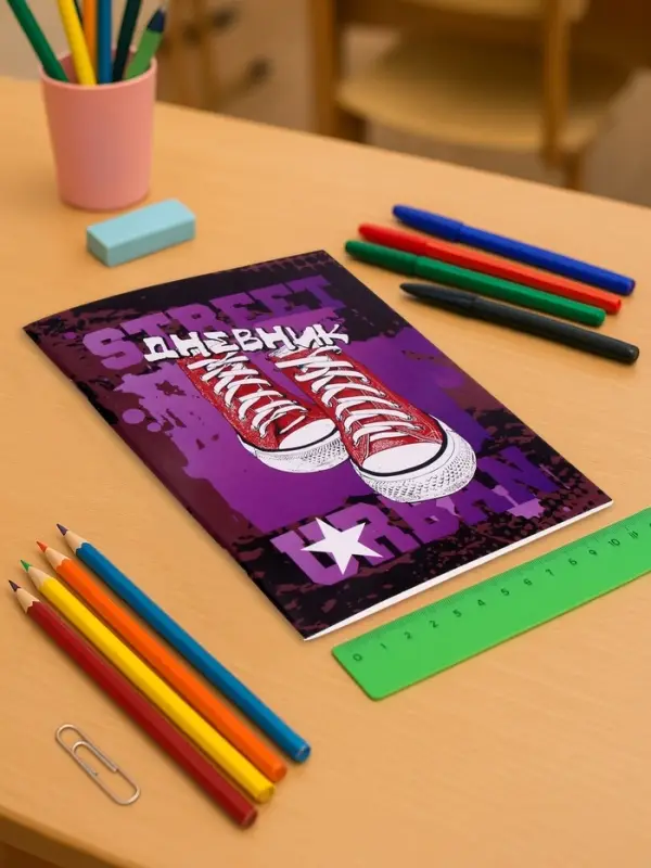 Дневник школьный для 1-11 классов, &laquo;Кеды&raquo;, мягкая обложка, 40 листов