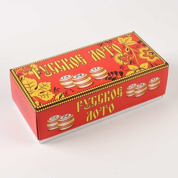 Русское лото, игра настольная, деревянное, с бочонками