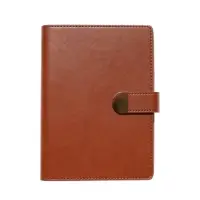 Органайзер на кольцах, C6, с хлястиком, 80л, линия, к/зам, Коричневый