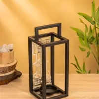 Подсвечник фонарь "Геральдика" 12,5х12,5х32 см, d 7,5 см, алюминий, железо