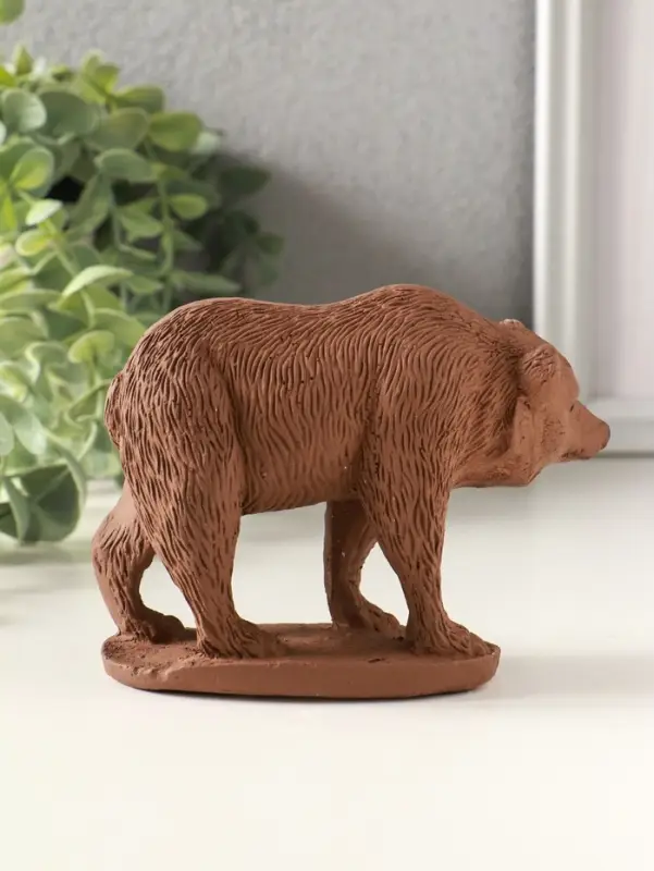 Фигурка гипс &laquo;Медведь идет&raquo;, 9&times;12&times;6 см