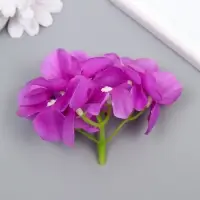 Цветы для декорирования "Гортензия" сиреневые 10х10 см