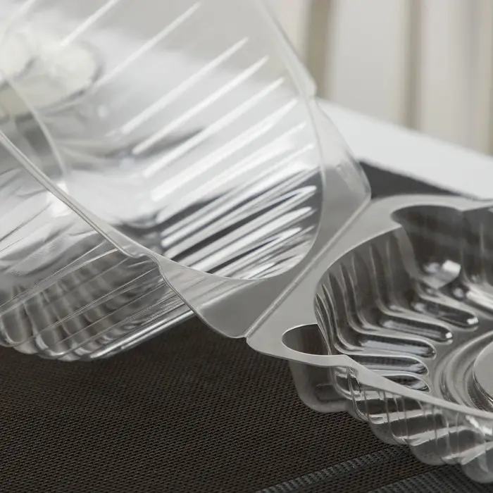 Контейнер для торта одноразовый с неразъёмной крышкой ИП-52 В, 23&times;11.4 см, внутренний 21&times;10.1 см, пластик, прозрачный