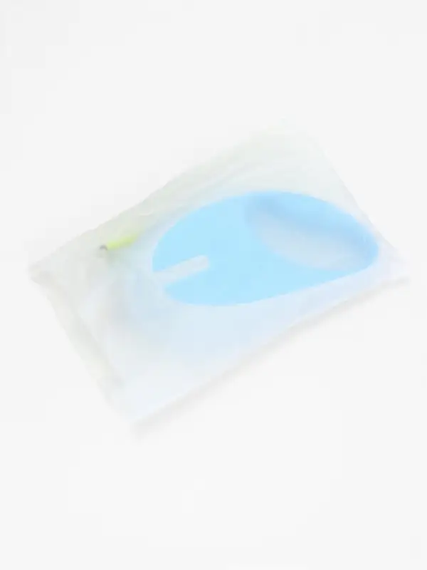 Рулетка - поводок для собак, лента 3 метра, голубая