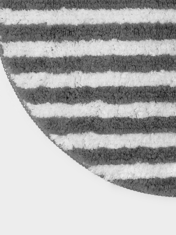 Коврик для ванной "Монпелье" SAVANNA 50х80 см, бело-серый