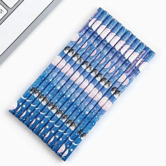 Карандаш простой, чёрнографитный без ластика &laquo;Космос&raquo;