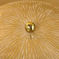 Конфетница с крышкой "Грильяж" алюминиевая с манговым деревом 17,5х17,5х18 см