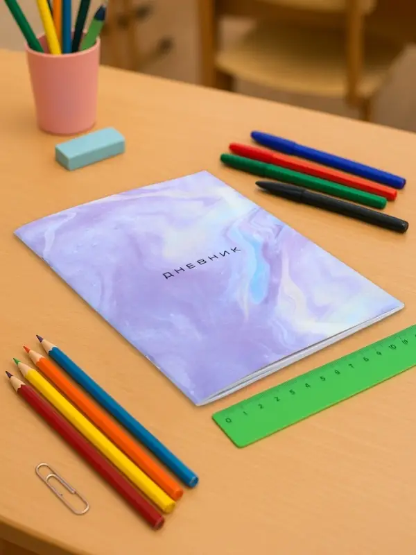 Дневник школьный для 1-11 классов, &laquo;Мрамор&raquo;, мягкая обложка, 40 листов