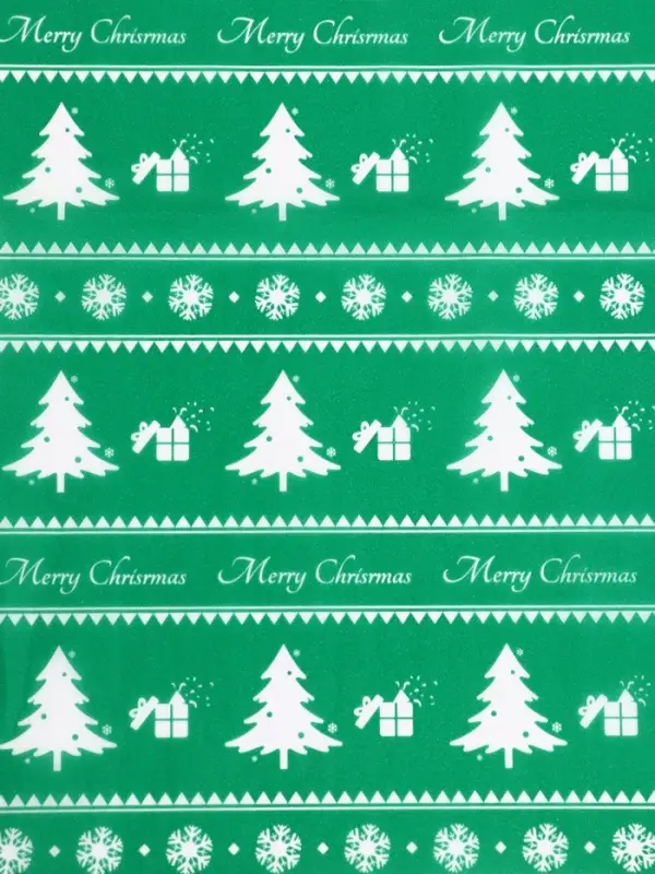 Бумага упаковочная новогодняя тишью &laquo;Лес&raquo;,50&times;66 см