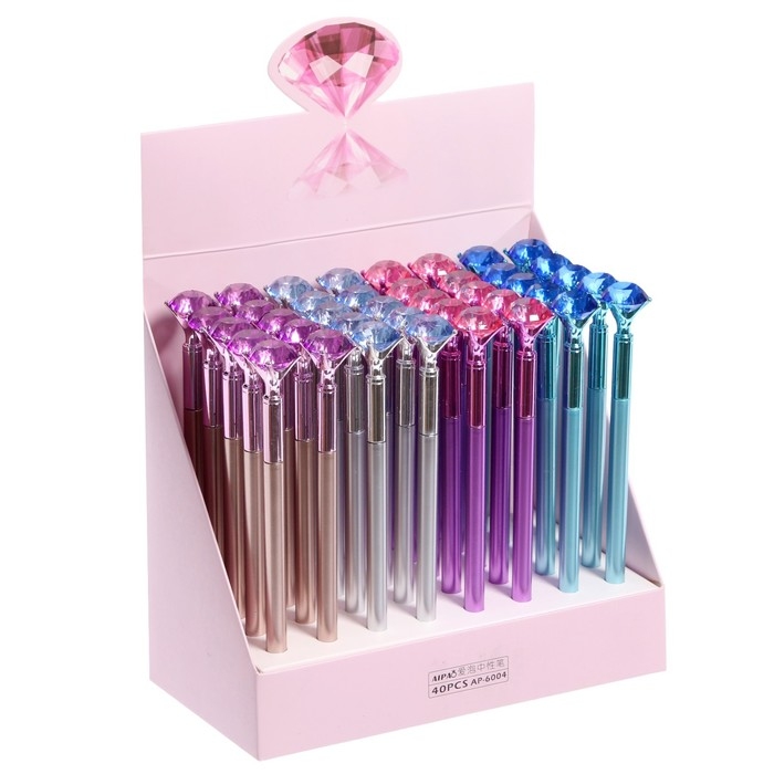 Ручка гелевая-прикол "Кристалл", МИКС