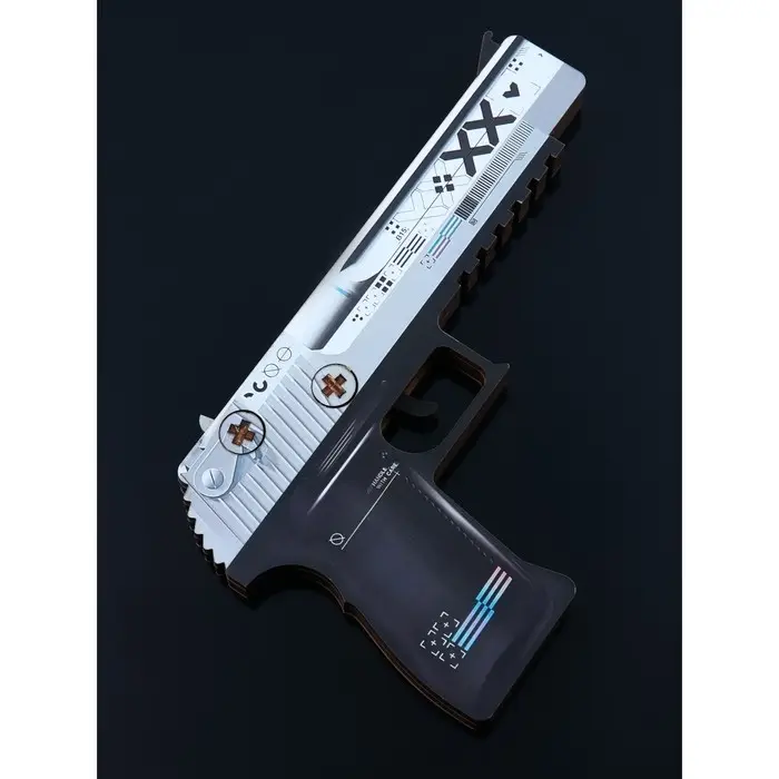 Набор сувенирное оружие &laquo;Геометрия&raquo;, автомат, пистолет, нож охотничий, 3 шт