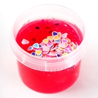 Слайм &laquo;Стекло&raquo;, Малиновый, 90 г, с декоративным наполнителем