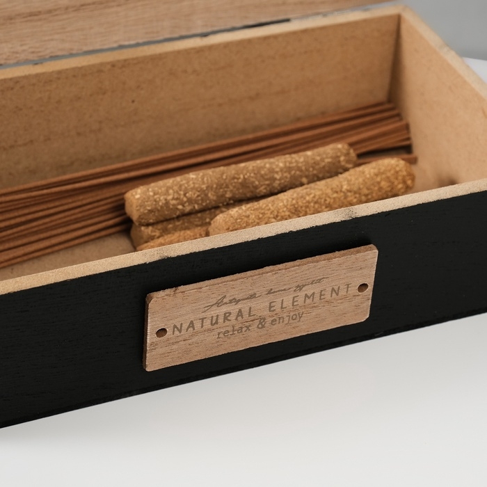 Шкатулка дерево "Релакс и наслаждение" 12х22х6,5 см